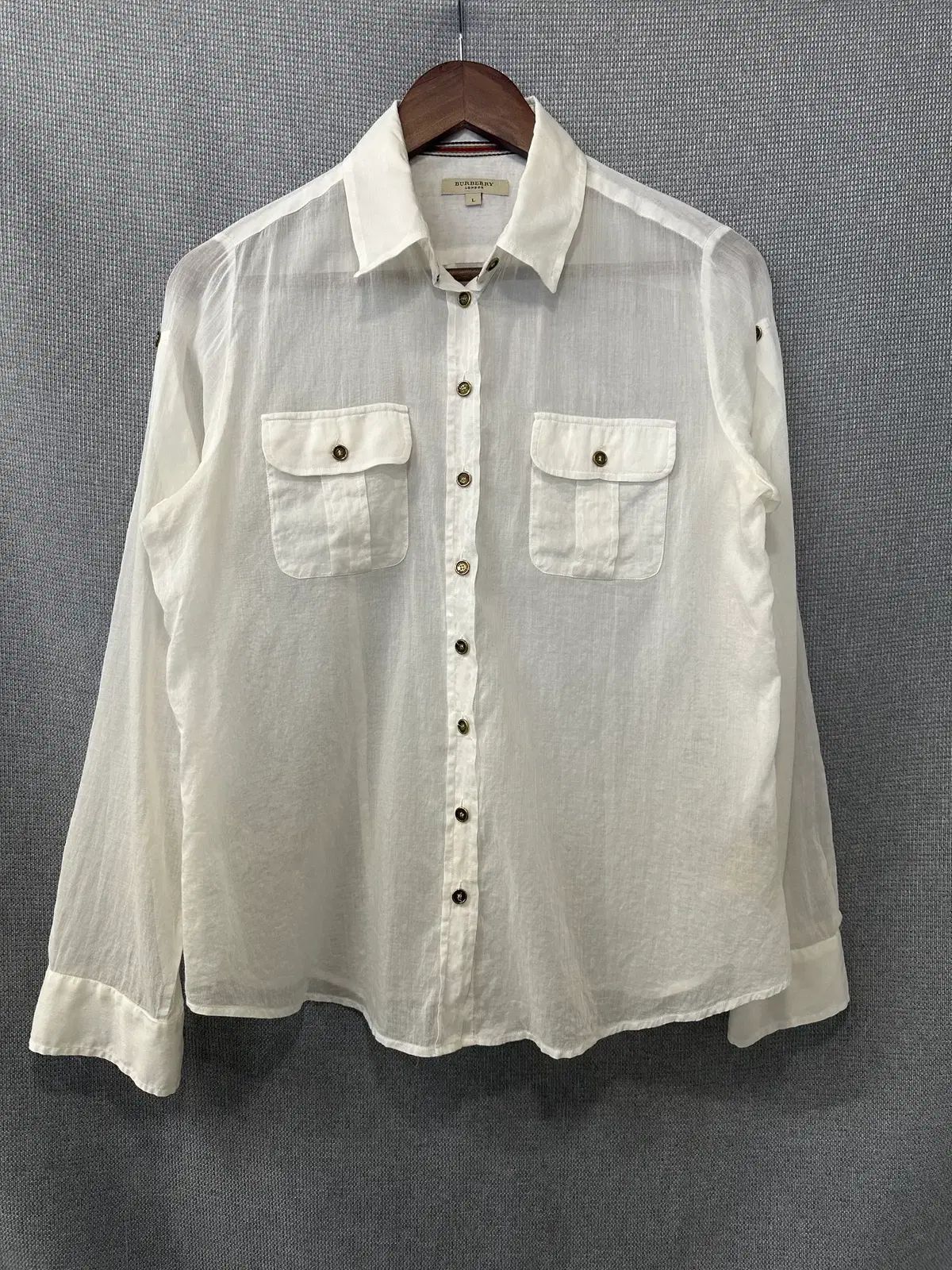 バーバリー BURBERRY LONDON リネン シャツ