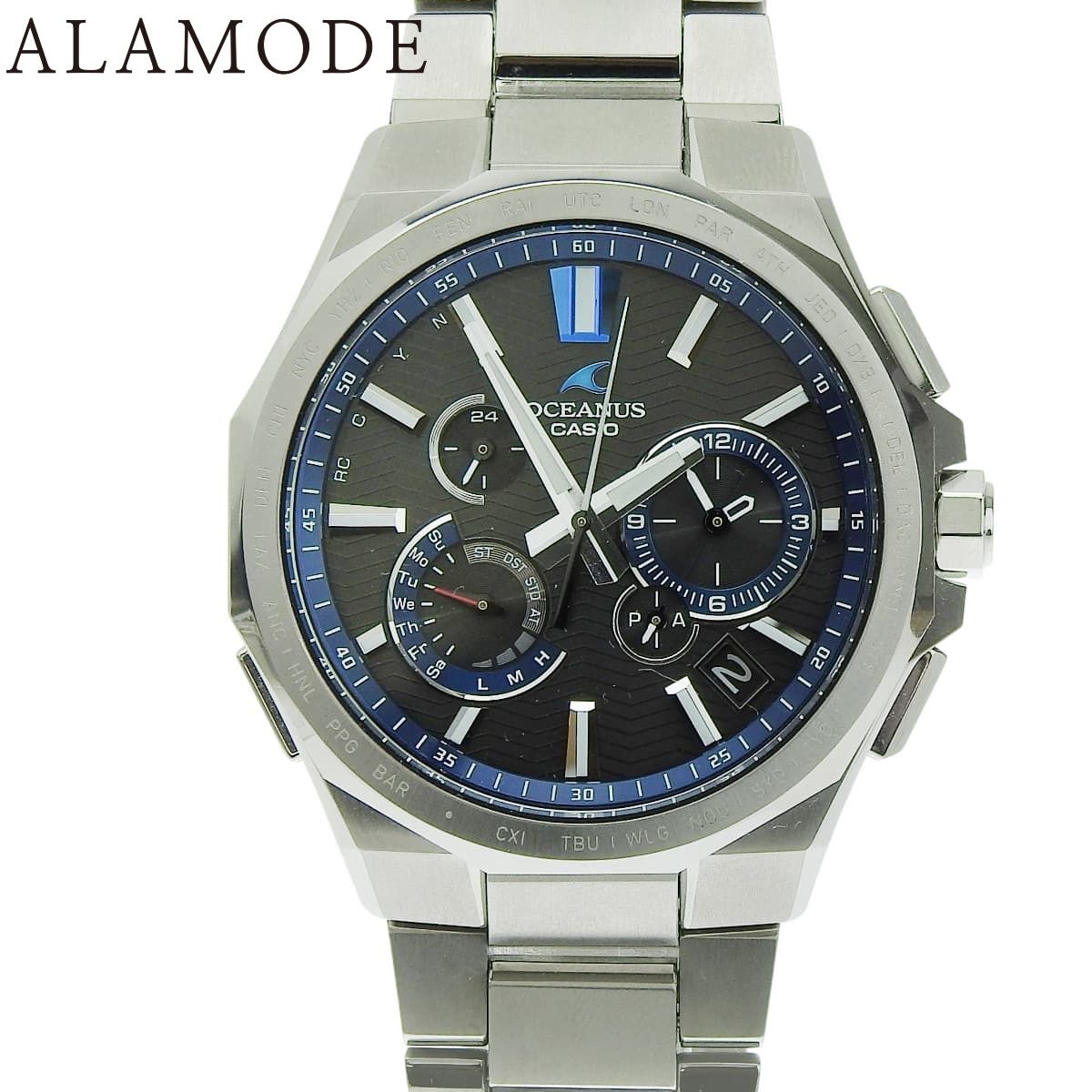 2025年保証書付 カシオ オシアナス クラシックライン OCW-T 6000-1 AJF TI ブラック ソーラー メンズ アラモード