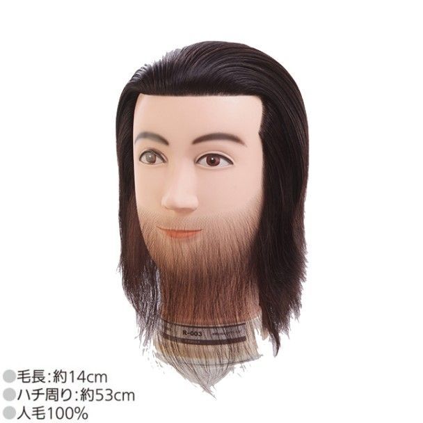 カットウィッグ メンズウィッグ 東京チャーム R-003 理容師 散髪屋 床屋 実技試験 サロン カット パーマ ヘア セット 編み込み アップ 練習