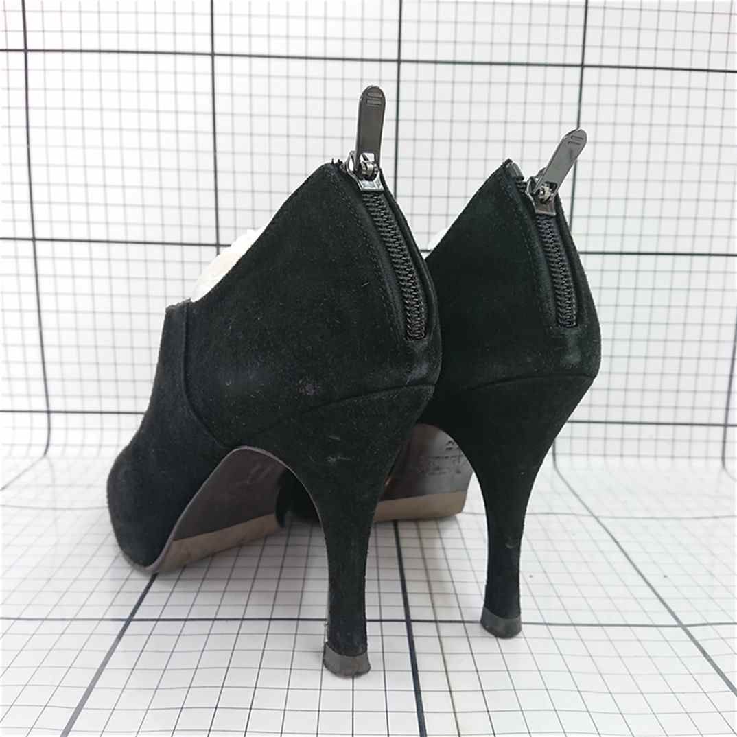 ◇ ⊇ 銀座かねまつ GINZA Kanematsu スエード ショートブーツ