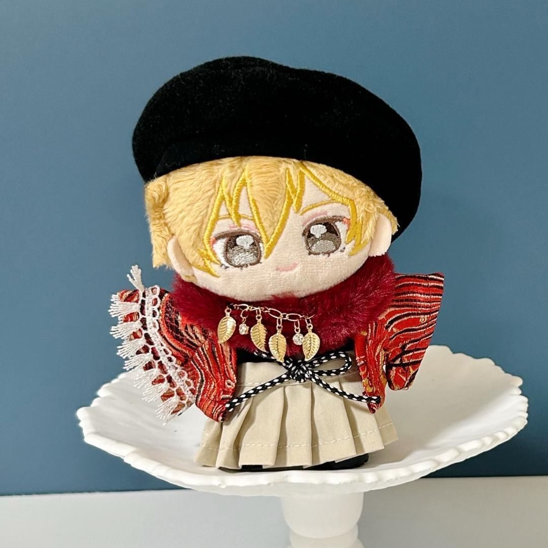 10～12cm ぬい服 ぬいぐるみ服 いつぬい あんスタ 着物セット 赤色 4色