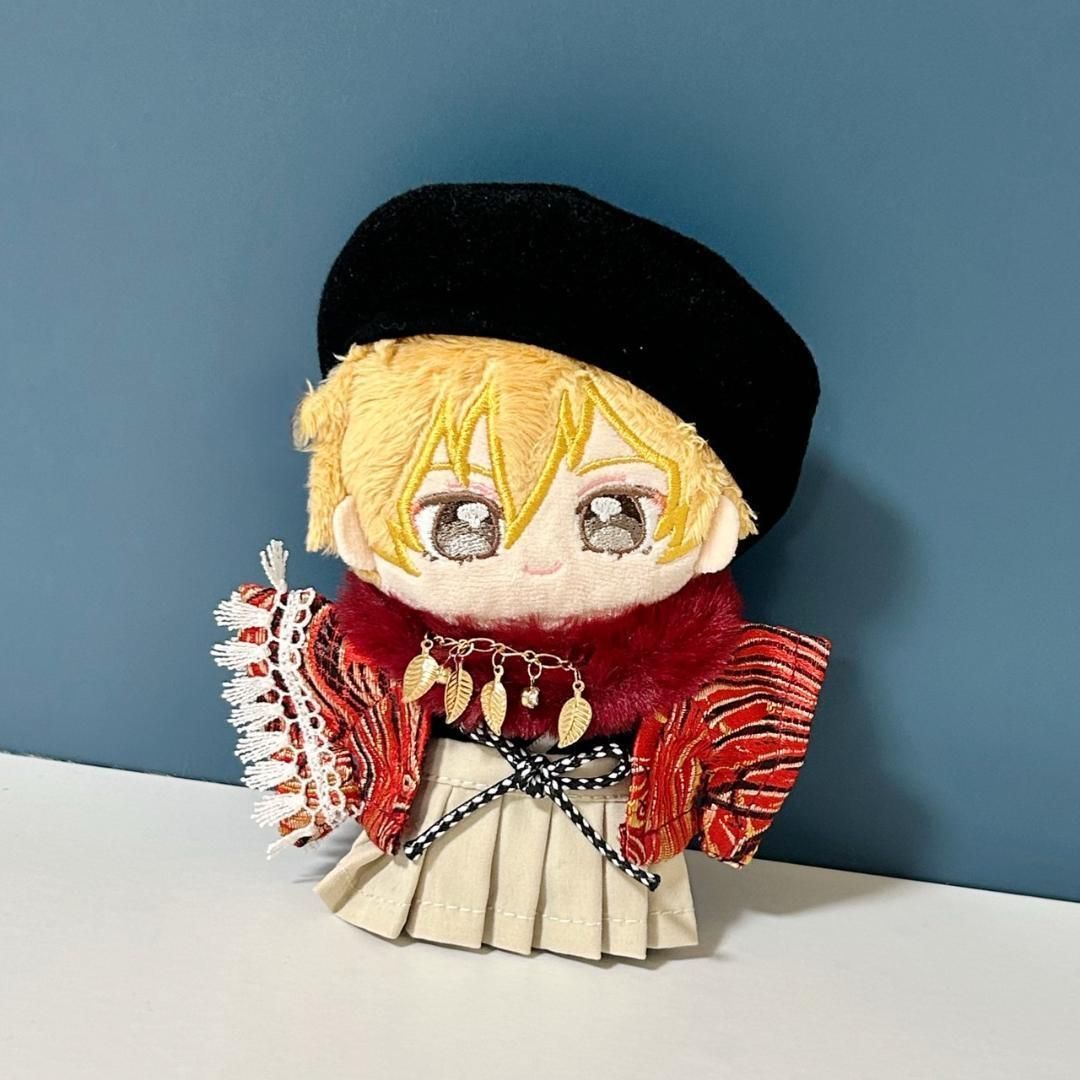 【さわ】 いつぬい　浴衣セット 10～12cm ぬい服 ぬいぐるみ服 いつぬい あんスタ 着物セット 赤色 4色
