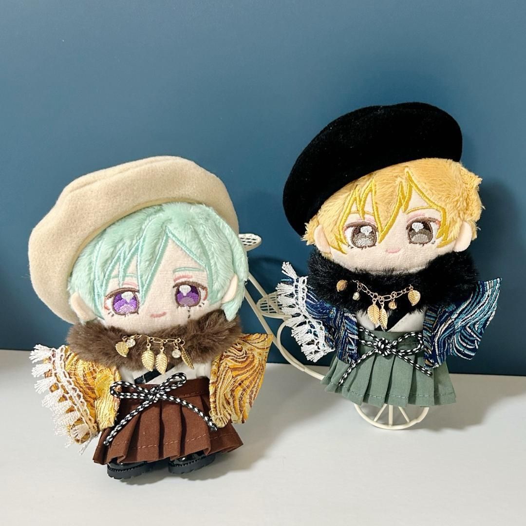 10～12cm ぬい服 ぬいぐるみ服 いつぬい あんスタ 着物セット 赤色 4色