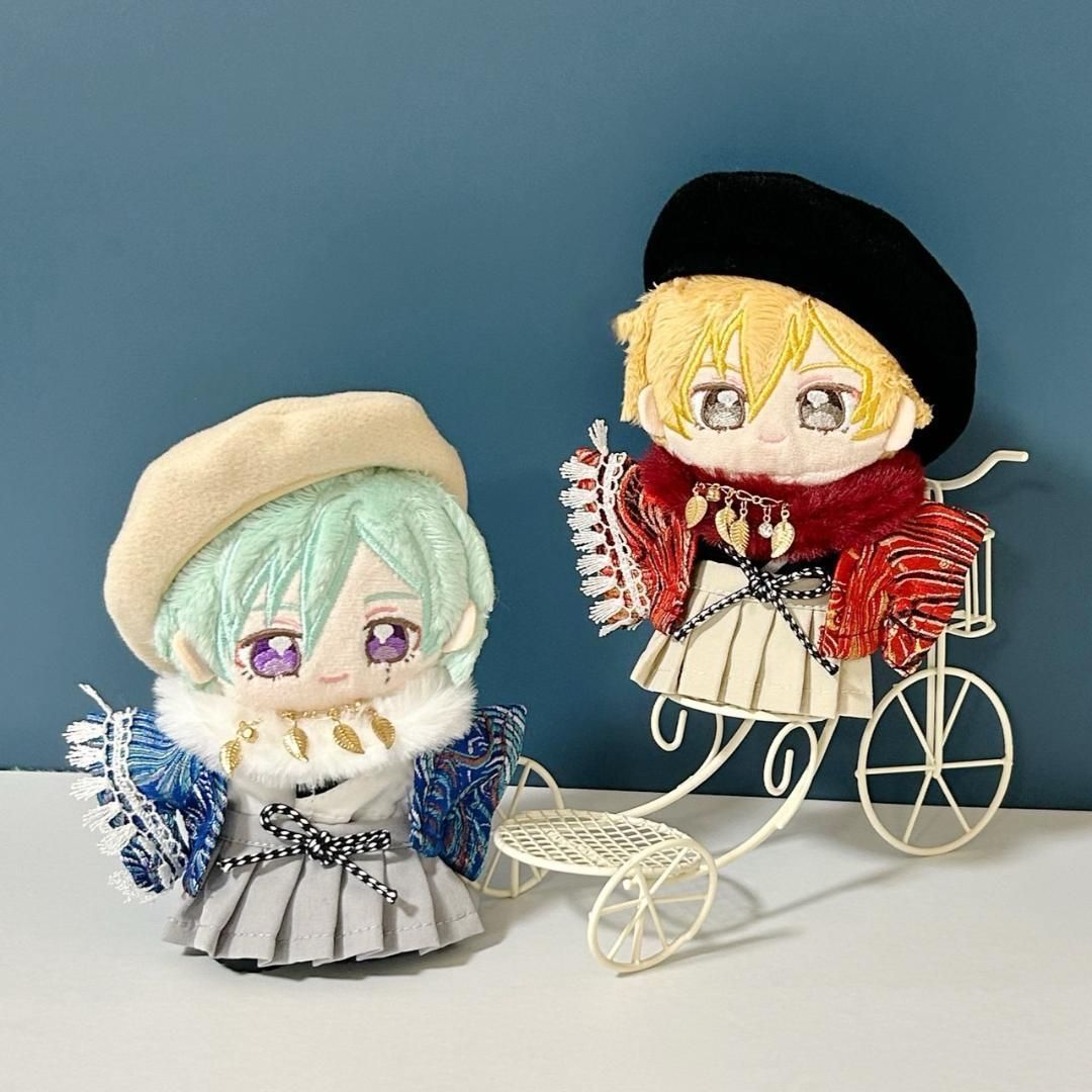 10～12cm ぬい服 ぬいぐるみ服 いつぬい あんスタ 着物セット 赤色 4色