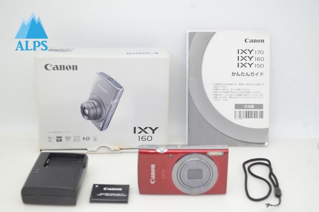 Canon キヤノン IXY 160 コンパクトデジタルカメラ レッド 元 251209 c