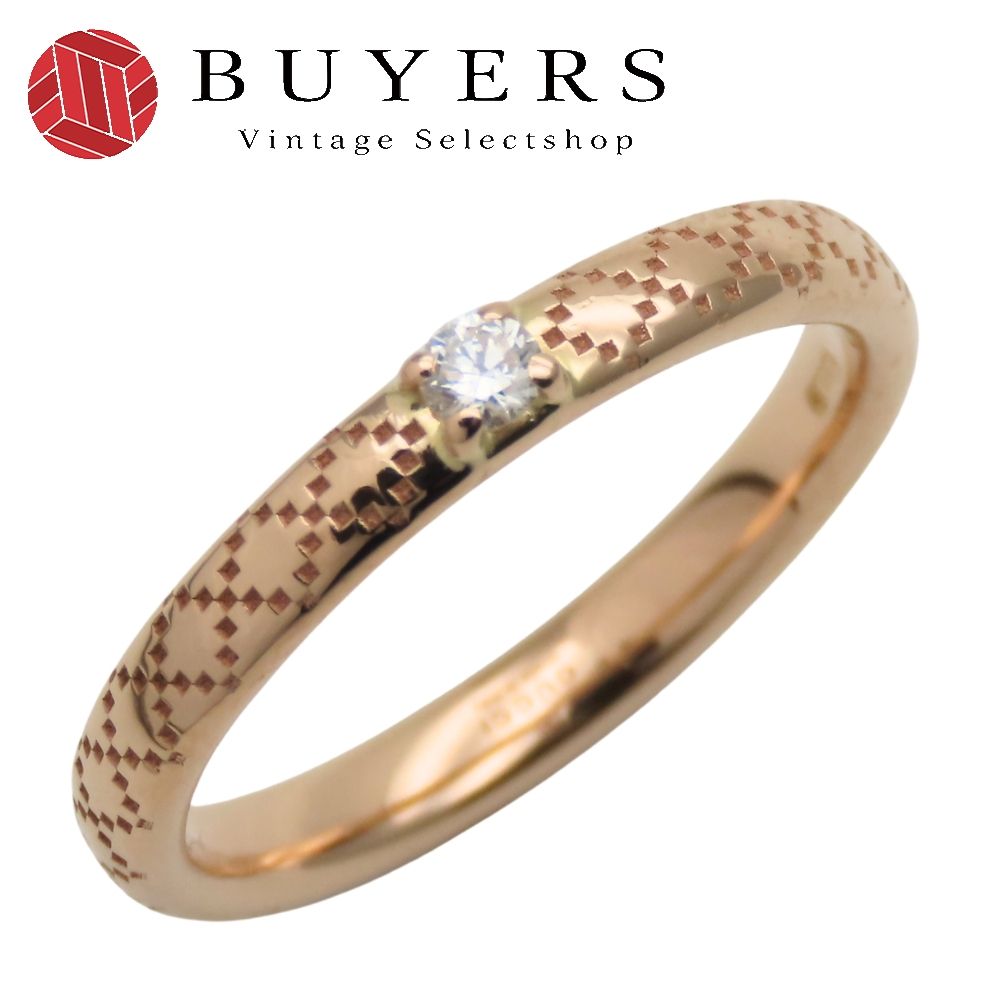 グッチ リング 指輪 ディアマンテ 9 K 18 PG ダイヤモンド 約2.6 g ピンクゴールド 1 PD ジュエリー レディース 女性 GUCCI