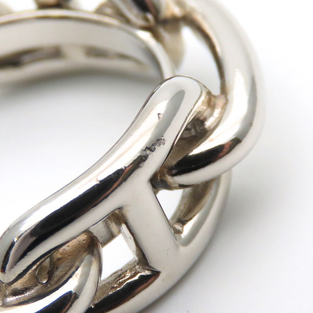 エルメス スカーフリング レガート シェーヌダンクル メタル シルバー