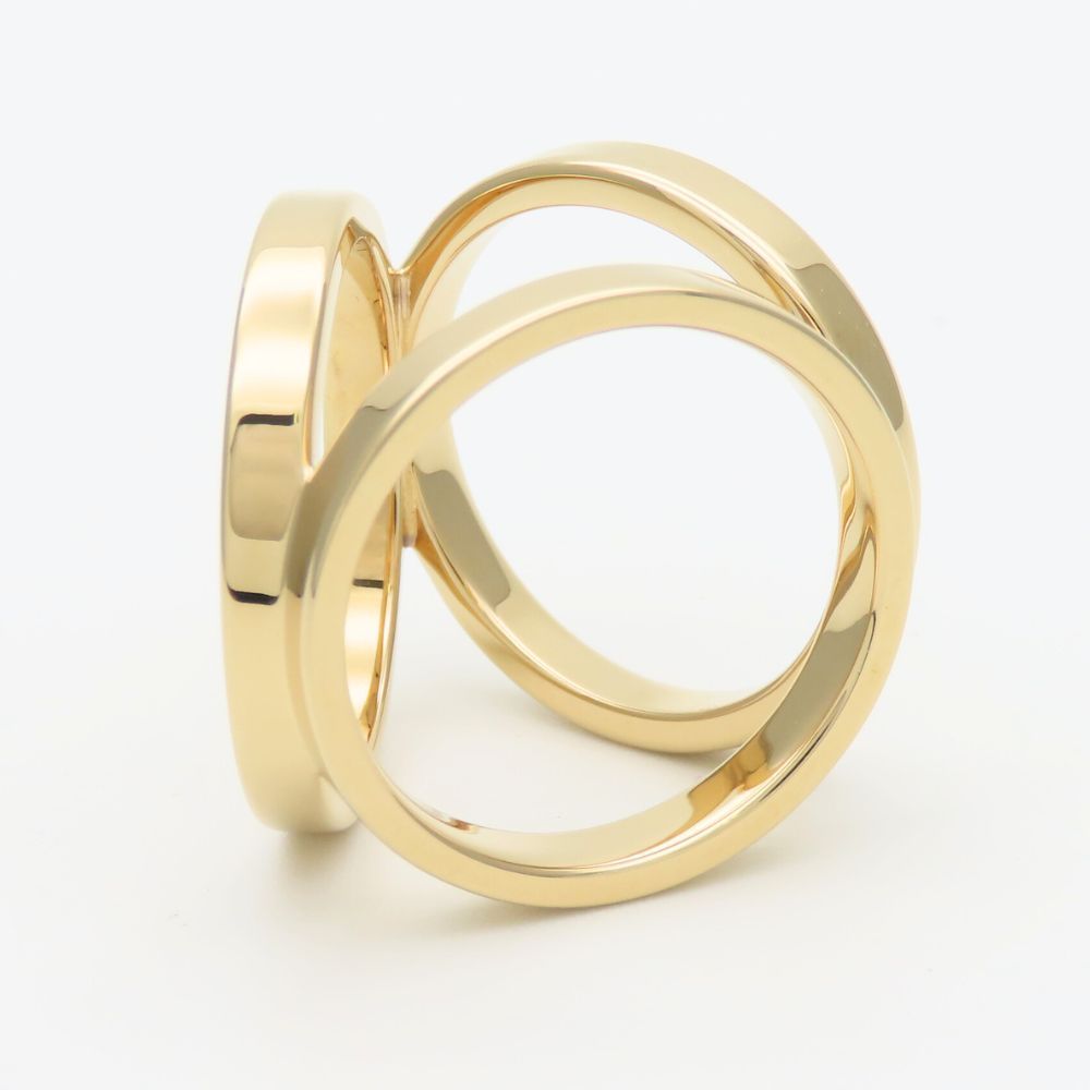 中古】 エルメス スカーフリング トリオ メタル ゴールド GP