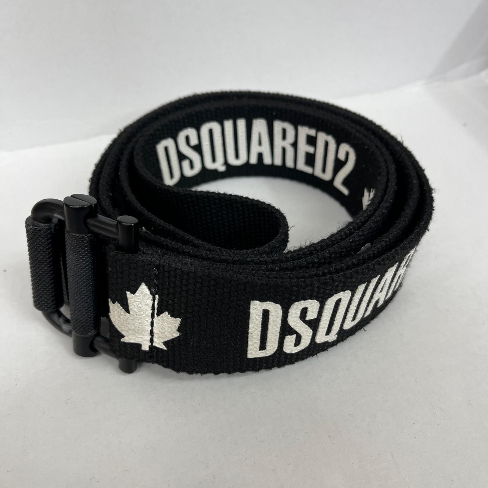 【加古川店】 中古 DSQUARED2 | ディースクエアード ベルト ナイロンロゴベルト ブラック 【134】 加古川店】 中古 DSQUARED2 | ディースクエアード ベルト ナイロンロゴ