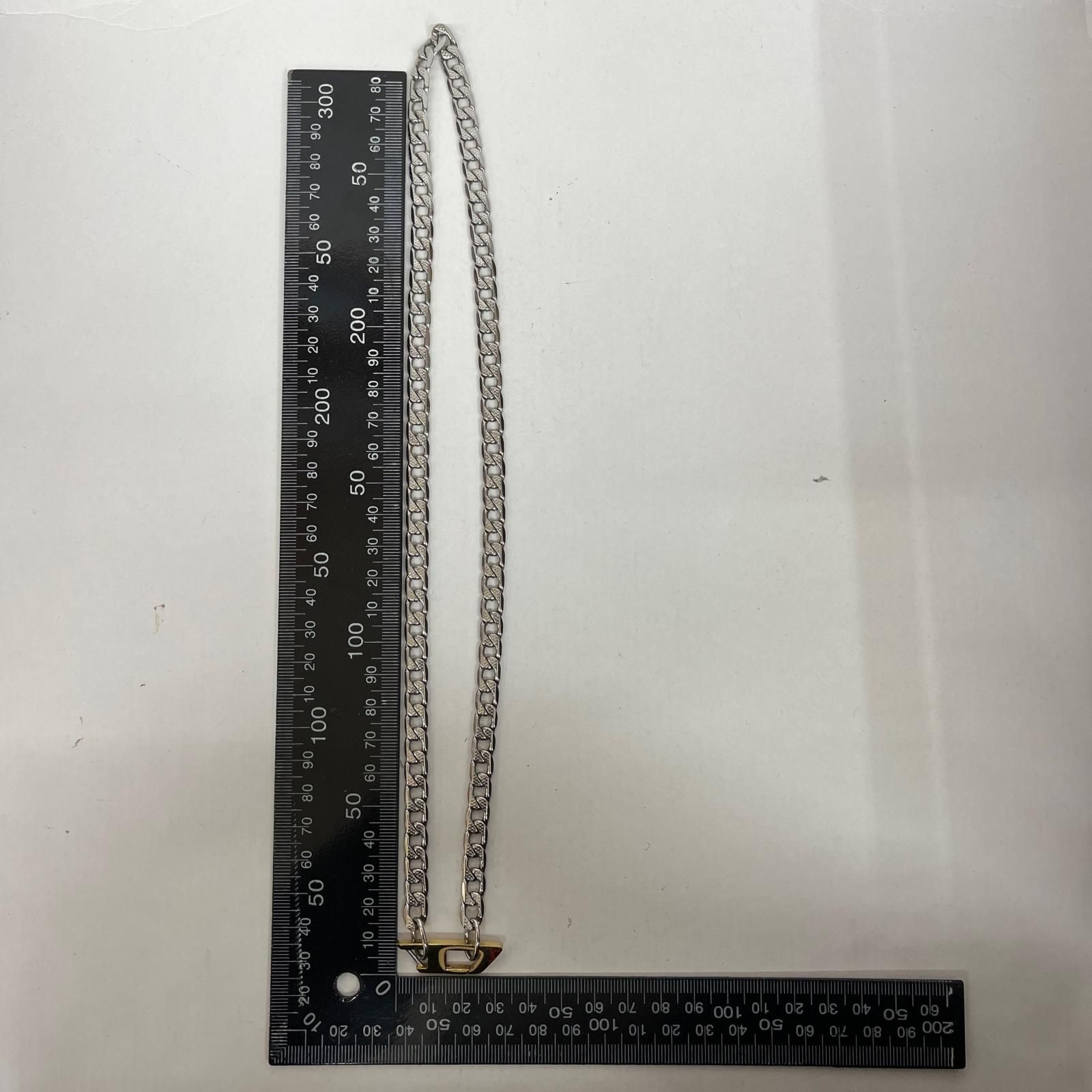  DIESEL ディーゼル ネックレス Dロゴチェーン シルバー 134 その他 アクセサリー