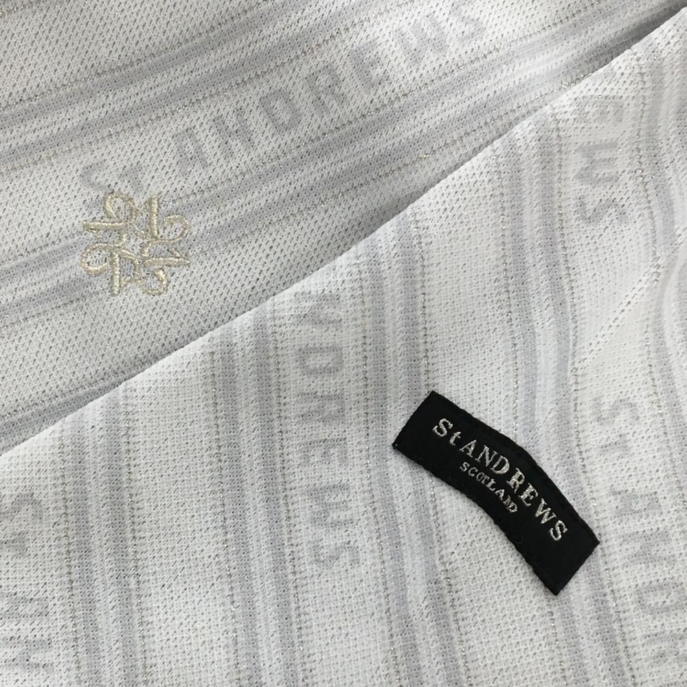 美品 St Andrews ラメストライプセーター М