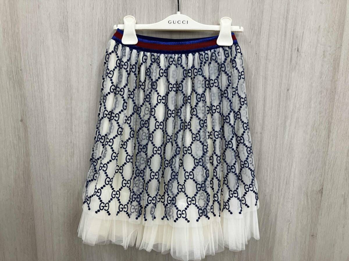 GUCCI チュールスカート ホワイト ハイブランド