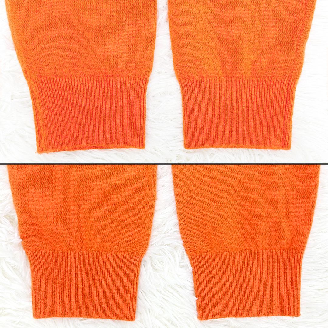 パーリーゲイツ カシミヤニットセーター サイズ5 購入 オレンジ系