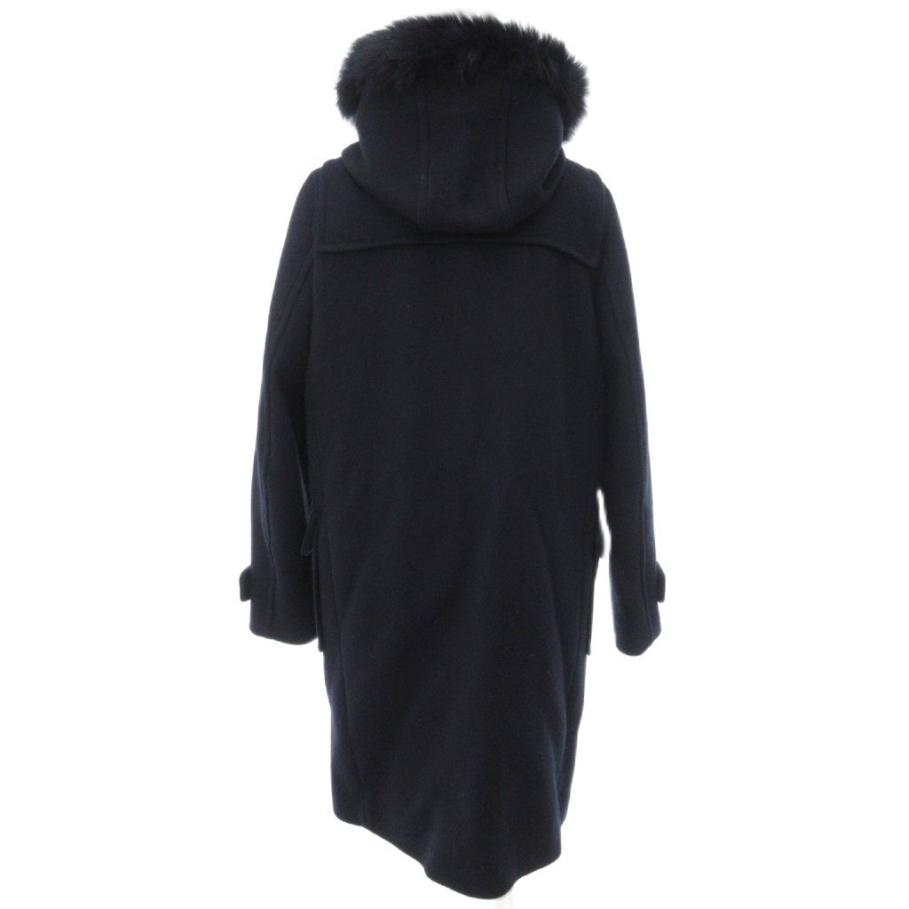 シップス SHIPS ダッフルコート カシミヤ混 フォックスファー付き 38