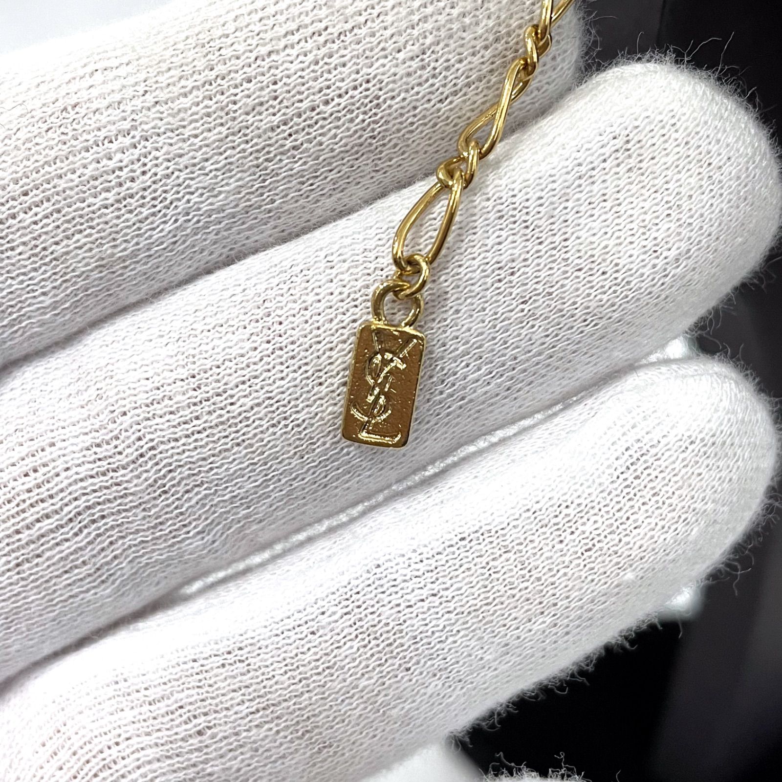 美品】 YVES SAINT LAURENT イヴサンローラン YSL ゴールド ネックレス