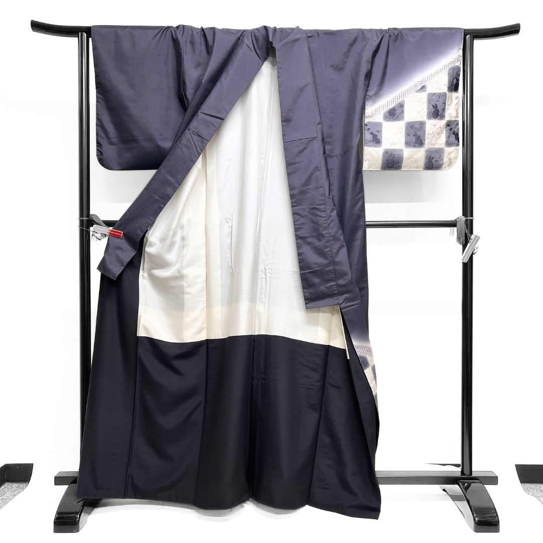 染め大島紬 スワトウ刺繍