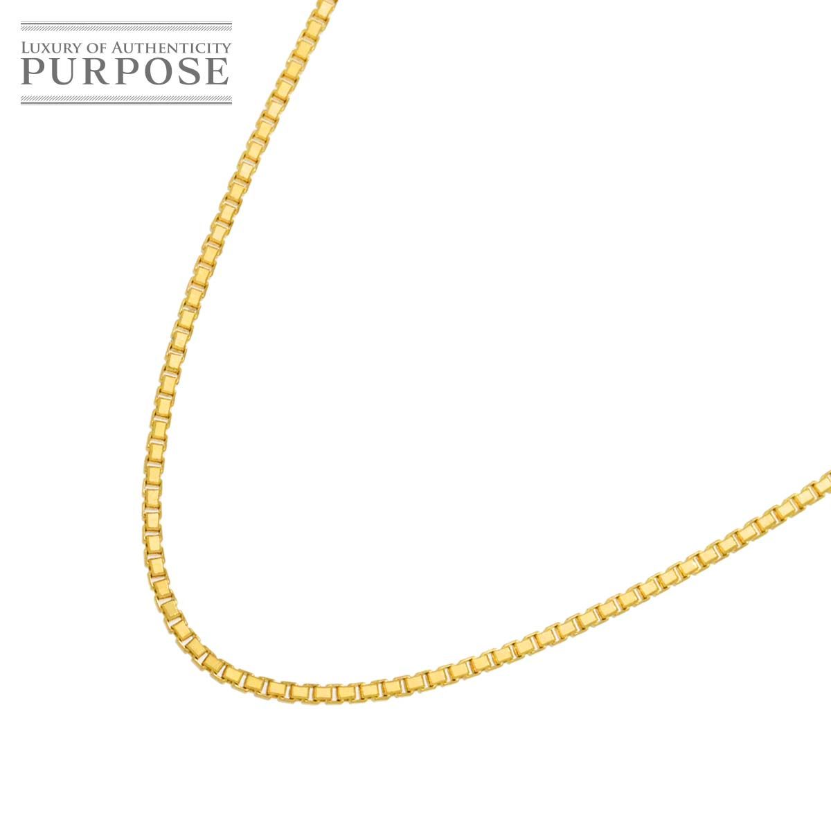 K 18 YG ベネチアン ネックレス 40 cm イエローゴールド 750 Necklace