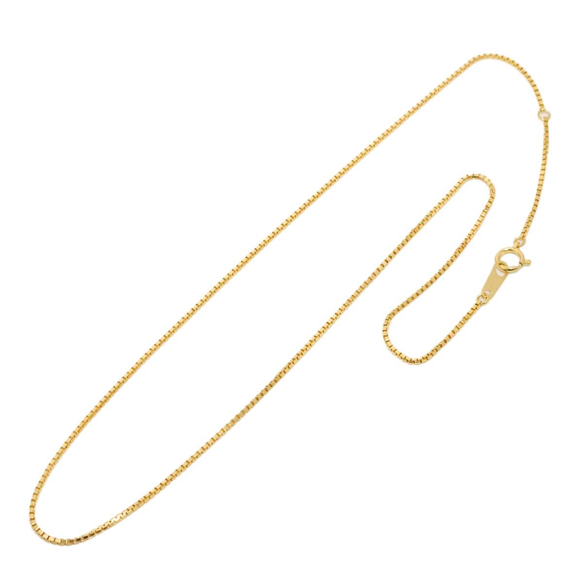 K 18 YG ベネチアン ネックレス 40 cm イエローゴールド 750 Necklace