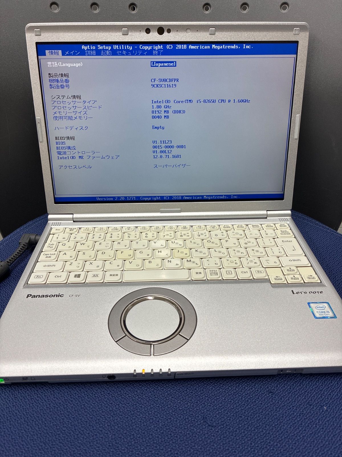 レッツノートCF N10 windows10 CORE i5 Let's Panasonic note CF-N10