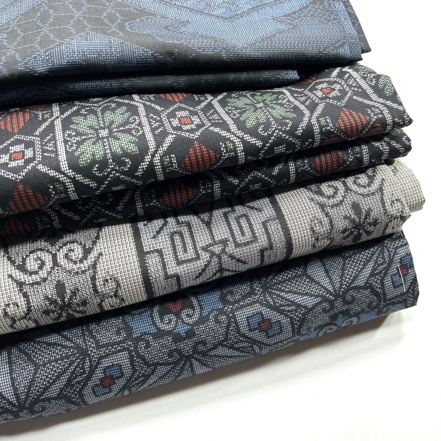 紬アンサンブル 村山大島紬 大島紬 4枚 正絹 着物まとめ売り 同梱購入