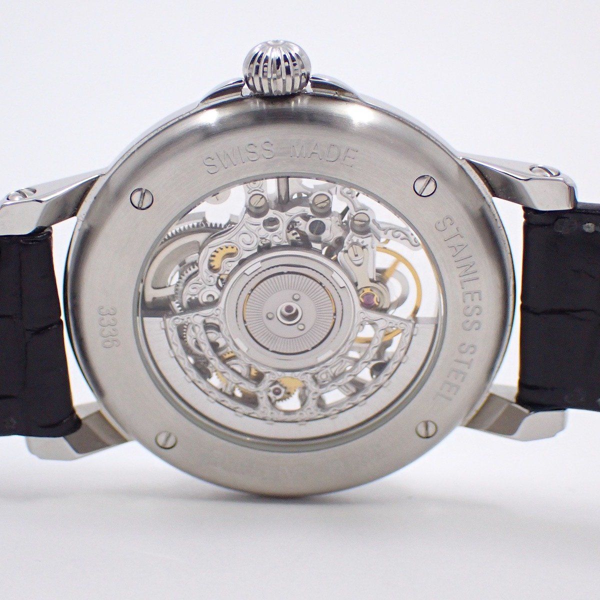 EPOS エポス エモーション スケルトン 自動巻き メンズ 腕時計 黒文字