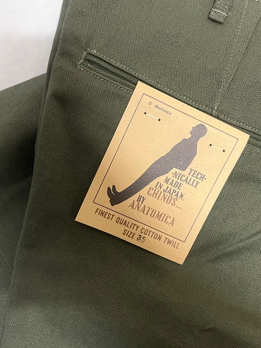 アナトミカ チノ２ オリーブ 35 サイズ
