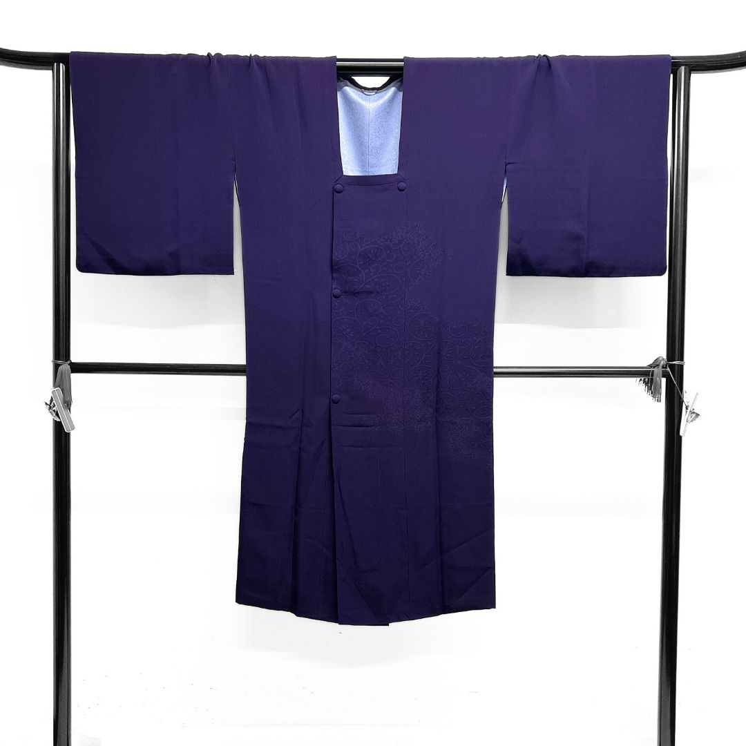 道行コート 唐花 唐草 ロング丈 お洒落 着物 122 b d ms