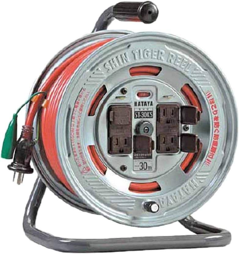 ハタヤリミテッド HATAYA シンタイガーリール 30 m ST-30 KS コードリール
