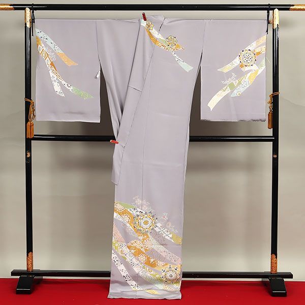 eha 3225 桐壷 印 菱健 浜ちりめん 本加工 華文 訪問着 お仕立て付き １ヶ月半～２ヶ月で発送