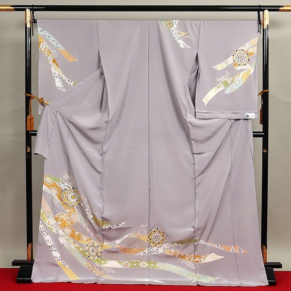 eha 3225 桐壷 印 菱健 浜ちりめん 本加工 華文 訪問着 お仕立て付き １ヶ月半～２ヶ月で発送