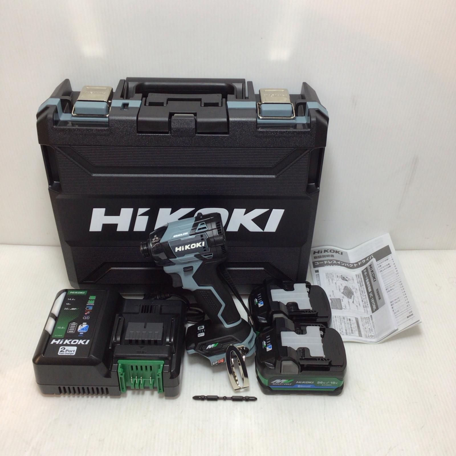 ΘΘHiKOKI ハイコーキ インパクトドライバ S 完備 コードレス式 36 v 2 XHSZ IG WH DD アイスグレー