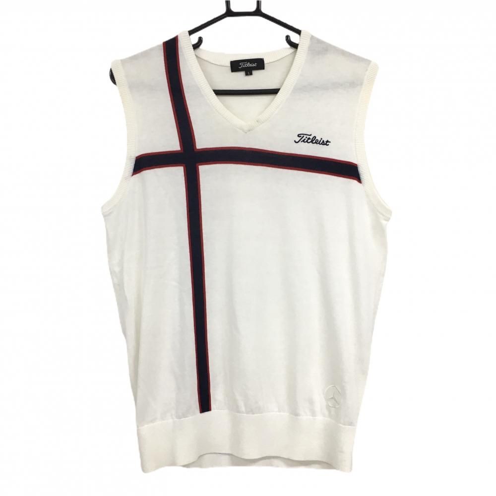 Titleist Mercedes-Benz ホワイト ベスト ゴルフ タイトリスト ニット