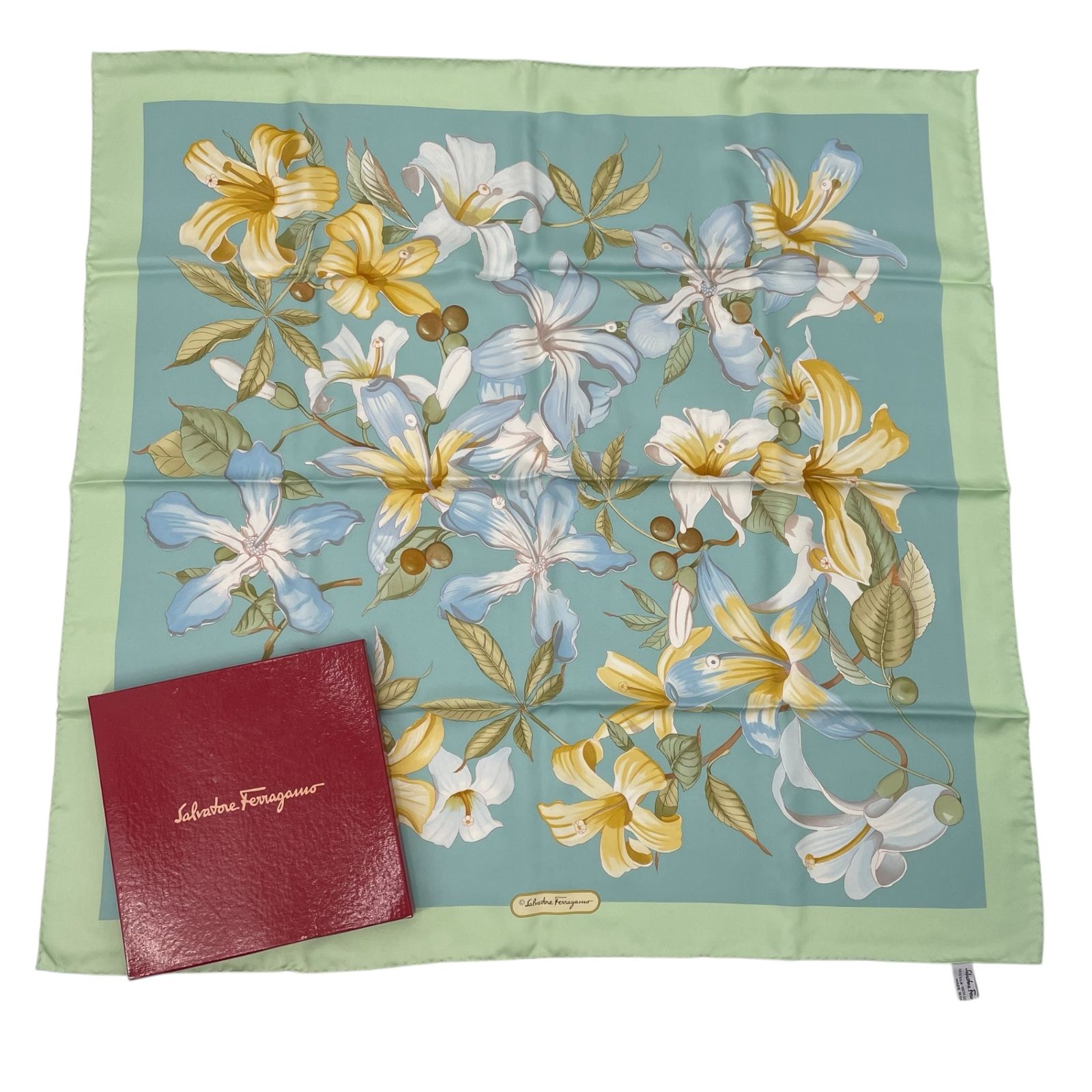 未使用品 Salvatore Ferragamo サルヴァトーレ フェラガモ スカーフ