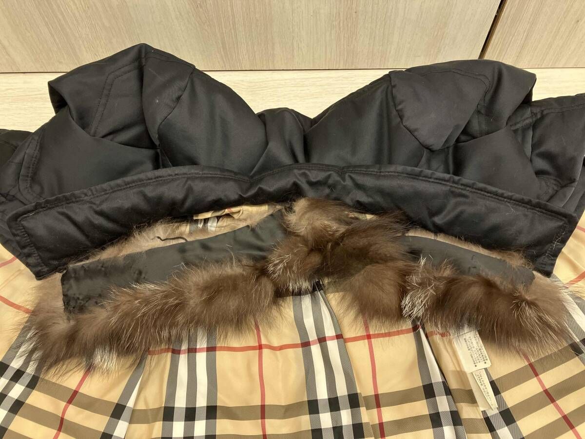 BURBERRY BLUE LABEL ダウンコート サイズ40 フォックスファー