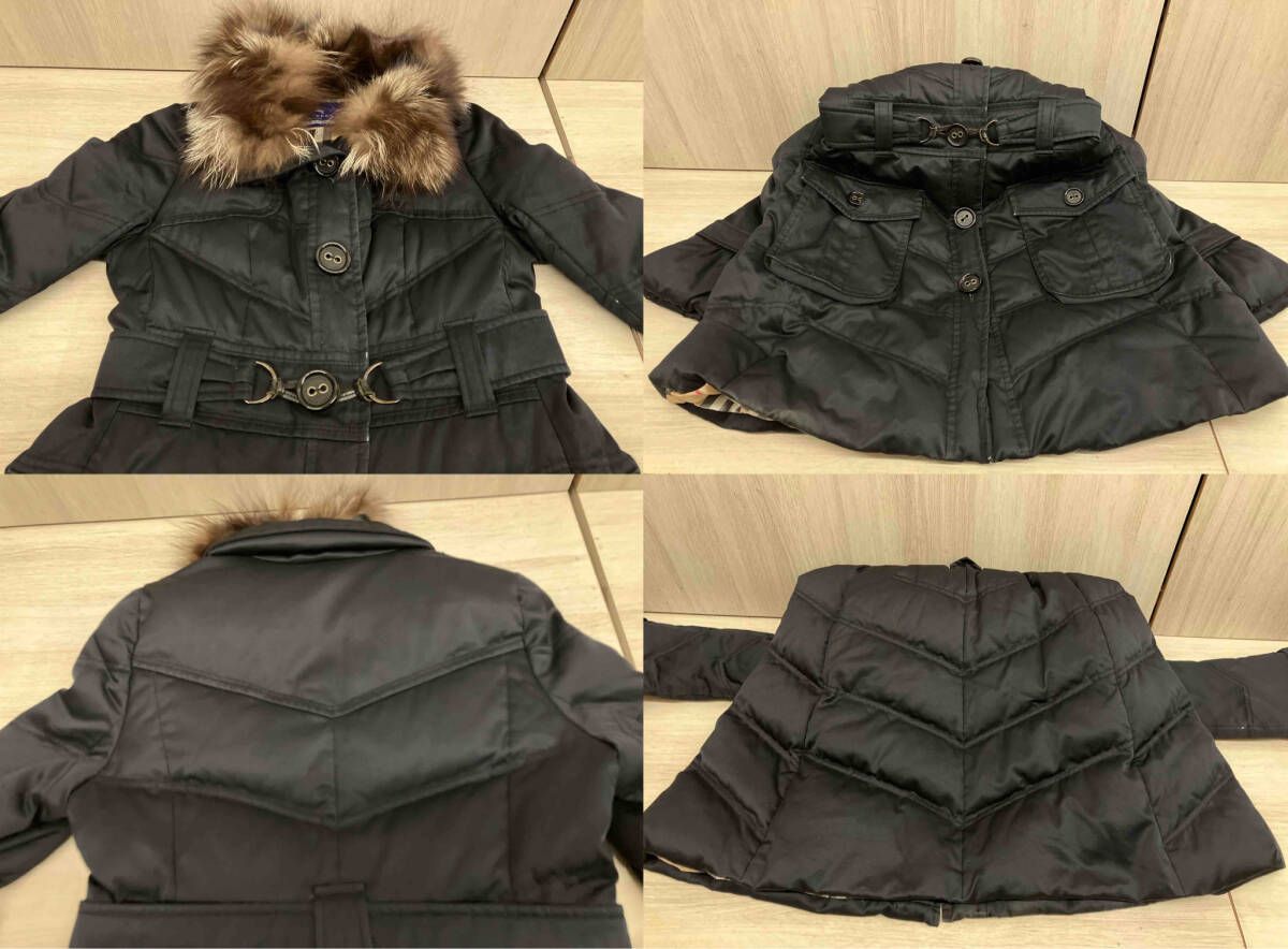 BURBERRY BLUE LABEL ダウンコート サイズ40 フォックスファー