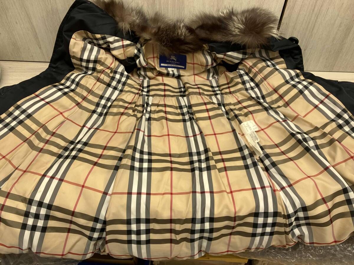 BURBERRY BLUE LABEL ダウンコート サイズ40 フォックスファー