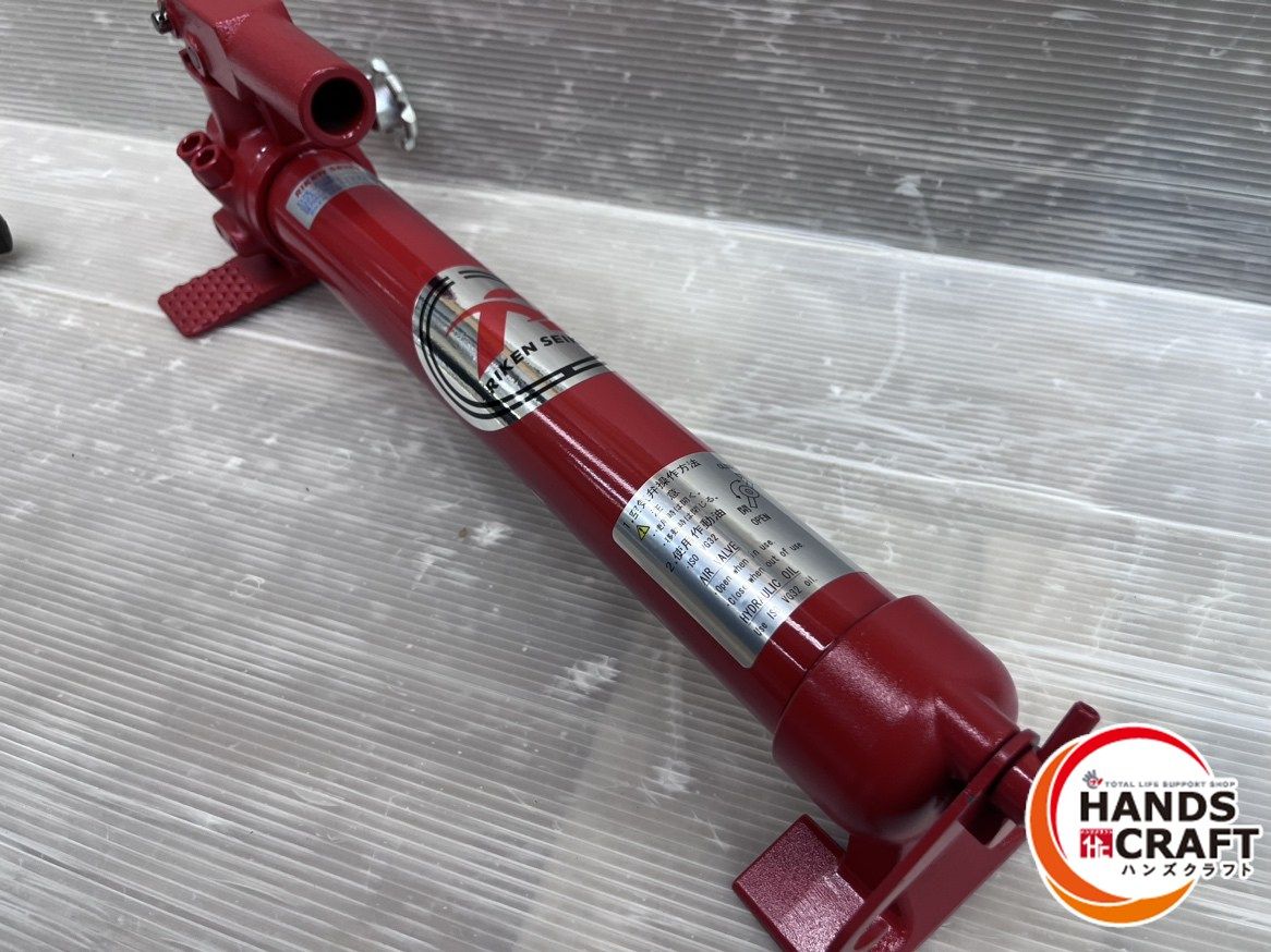 理研 RIKEN 手動油圧ポンプ P-1 B 単動シリンダー ♥ 長期保管品