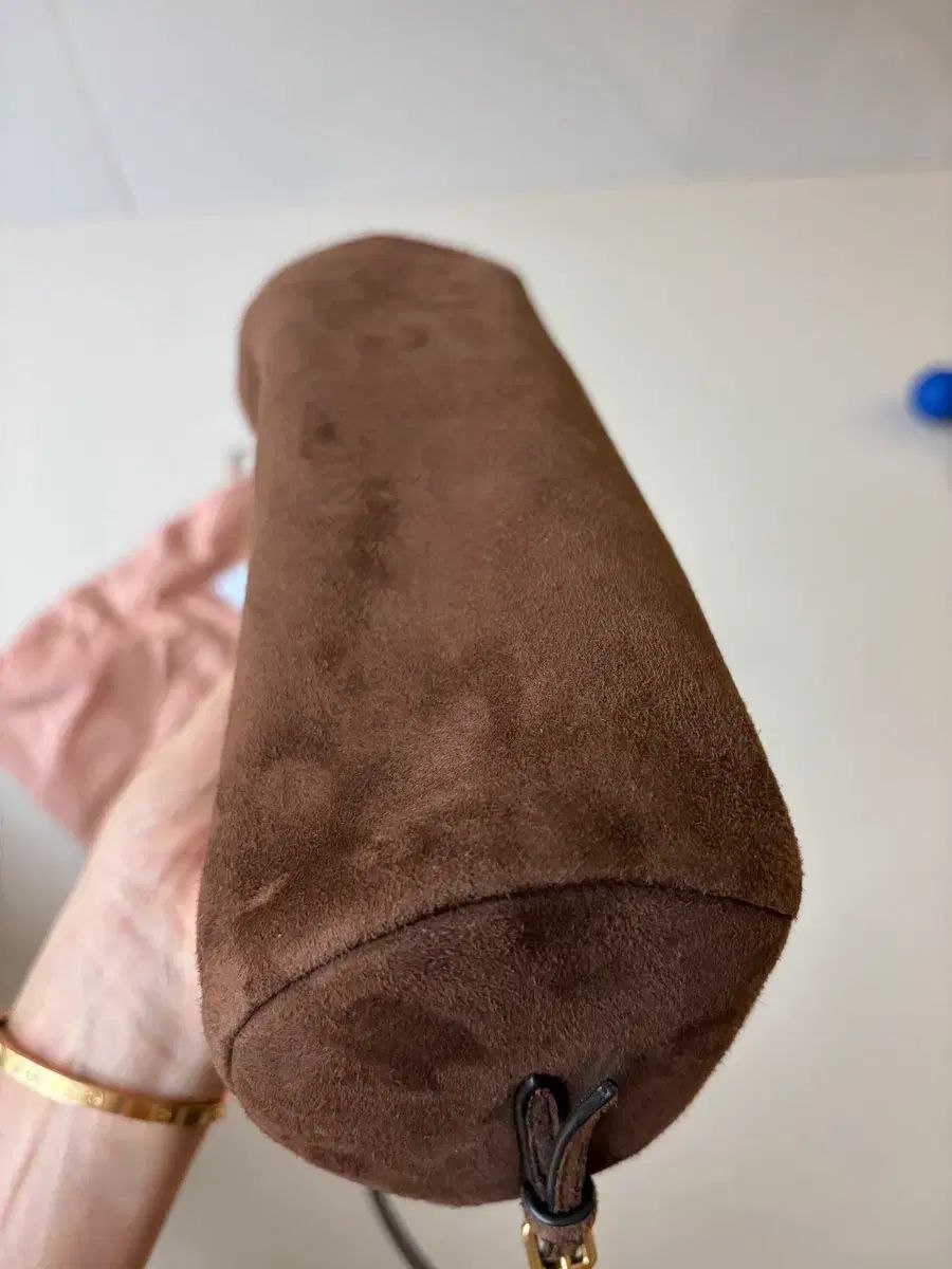  ミュウミュウ スウェード ポーチバッグ カカオ クラッチバッグ バッグ