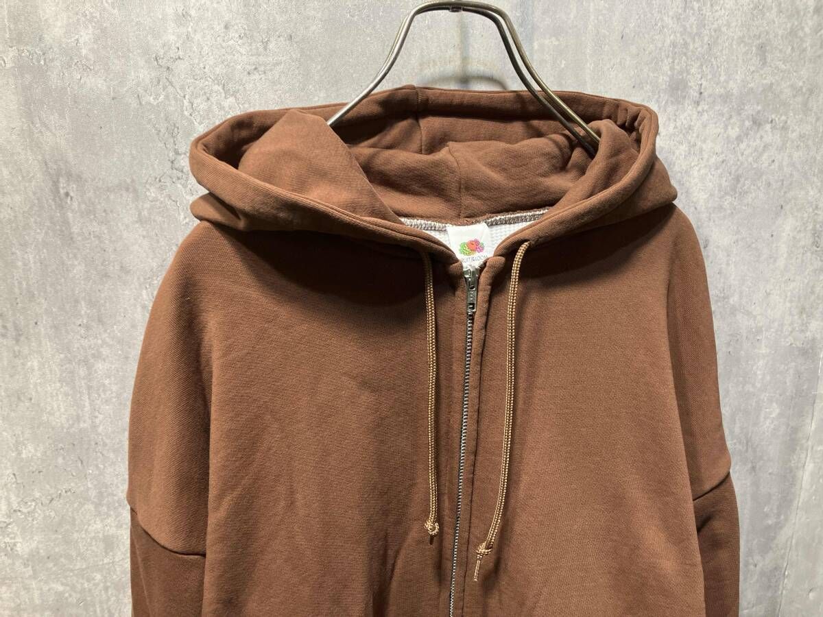 FRUITS OF THE LOOM ZIP HOODIE 裏地サーマルジップパーカー XLサイズ 