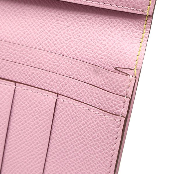 エルメス HERMES 長財布 ベアンスフレ ヴェルソ ヴォーエプソン ライム