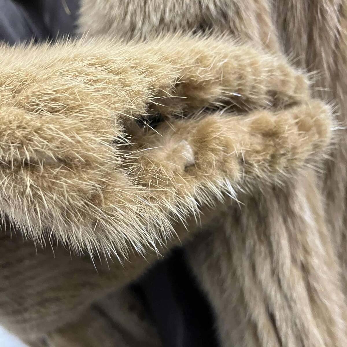 SAGA MINK サガミンク 毛皮 ファーコート 韓国製 ブラウン 本毛皮