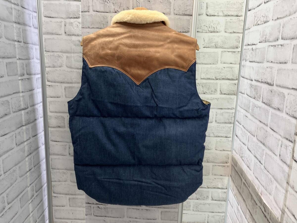 Rocky Mountain Featherbed/ダウンベスト/サイズ40/インディゴ/一部