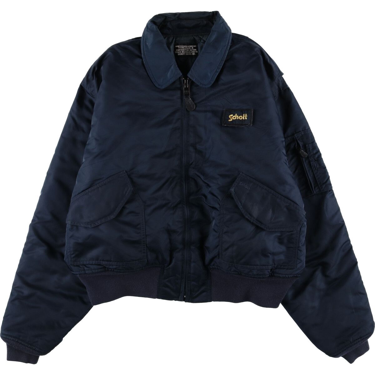 古着 ショット SCHOTT CWU-45/Pタイプ 中綿入り ミリタリー フライト 