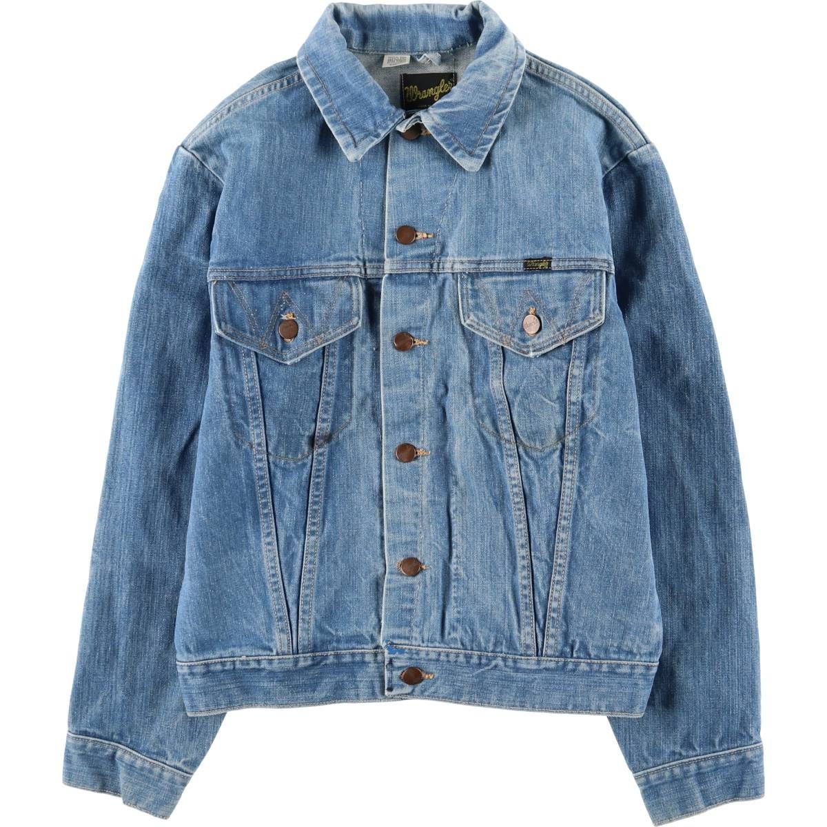 古着 70年代 ラングラー Wrangler 黒タグ デニムジャケット Gジャン
