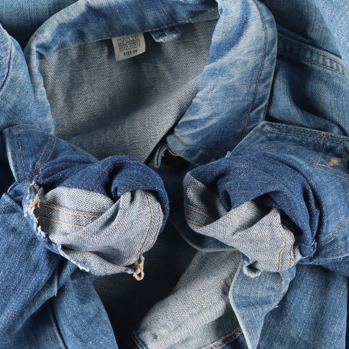 古着 70年代 ラングラー Wrangler 黒タグ デニムジャケット Gジャン
