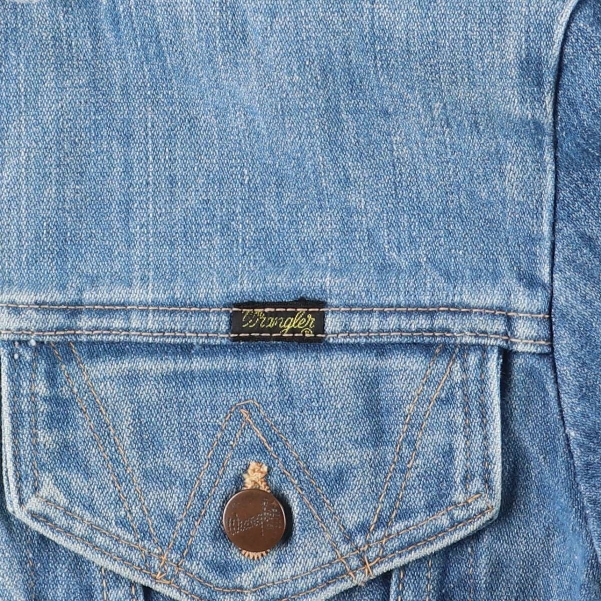 古着 70年代 ラングラー Wrangler 黒タグ デニムジャケット Gジャン