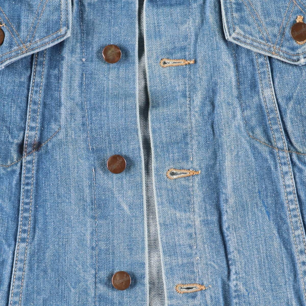 古着 70年代 ラングラー Wrangler 黒タグ デニムジャケット Gジャン