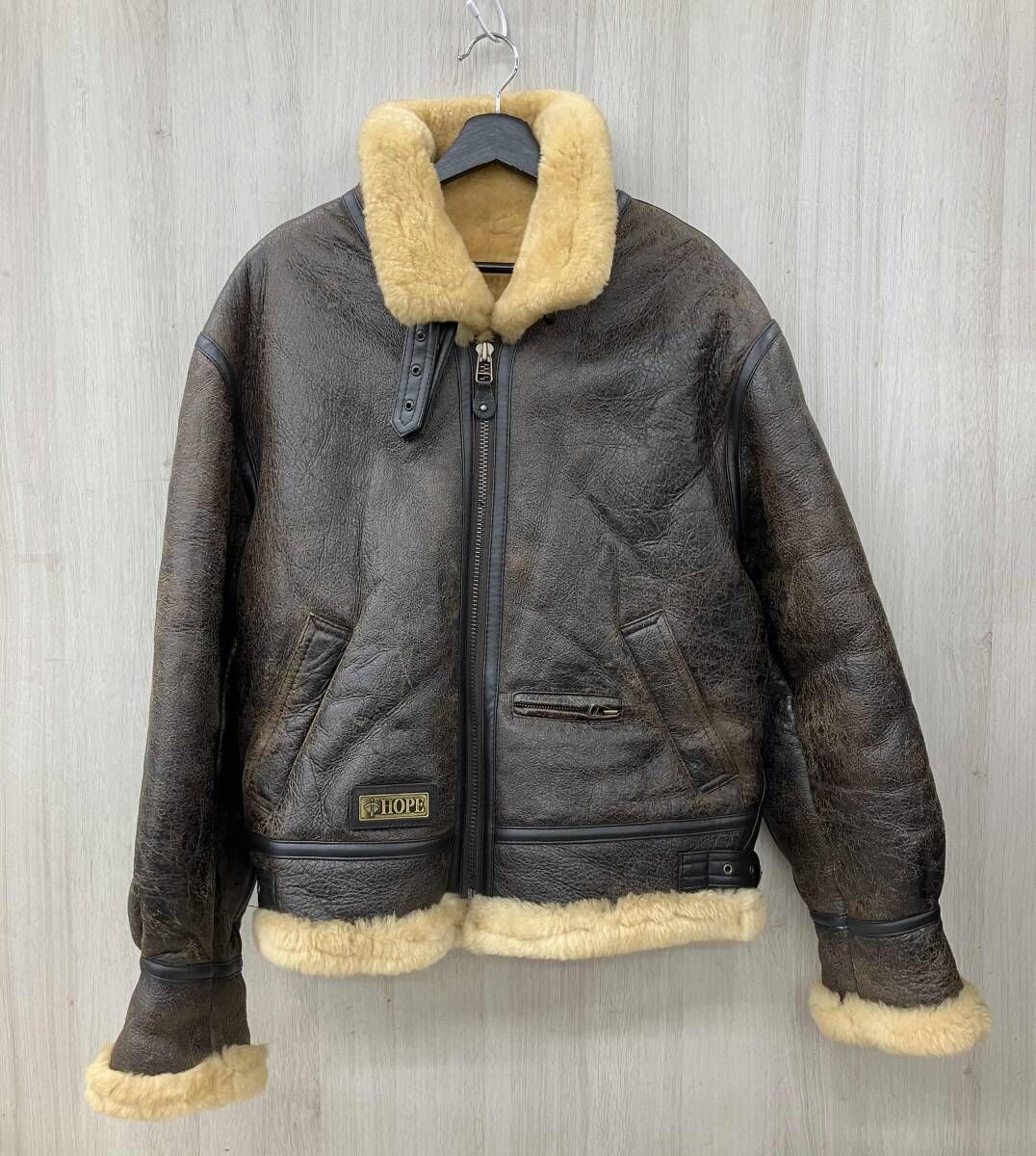 HOPE|ホープ|B-3|懸賞品 |シープスキン|ブラウン|LLサイズ
