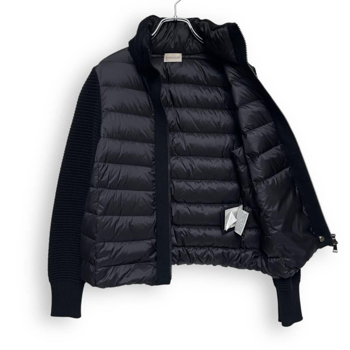 モンクレール ニット切り替えダウンジャケット XS MONCLER