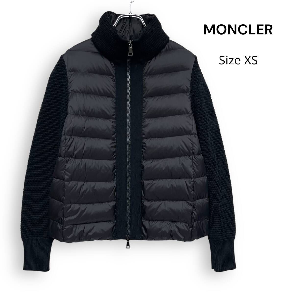 M25120/ MONCLER モンクレール 大人気モデル ニット 切替 ダウン 